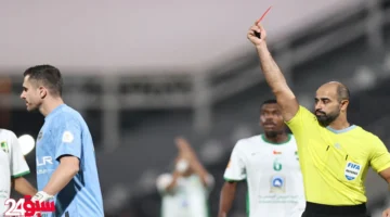 جروهي يُطرد في مشهد مثير.. البطاقة الحمراء الثانية تشعل مواجهة الكأس
